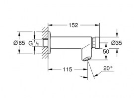 GRIFO TEMPORIZADO LAVABO EUROECO GROHE